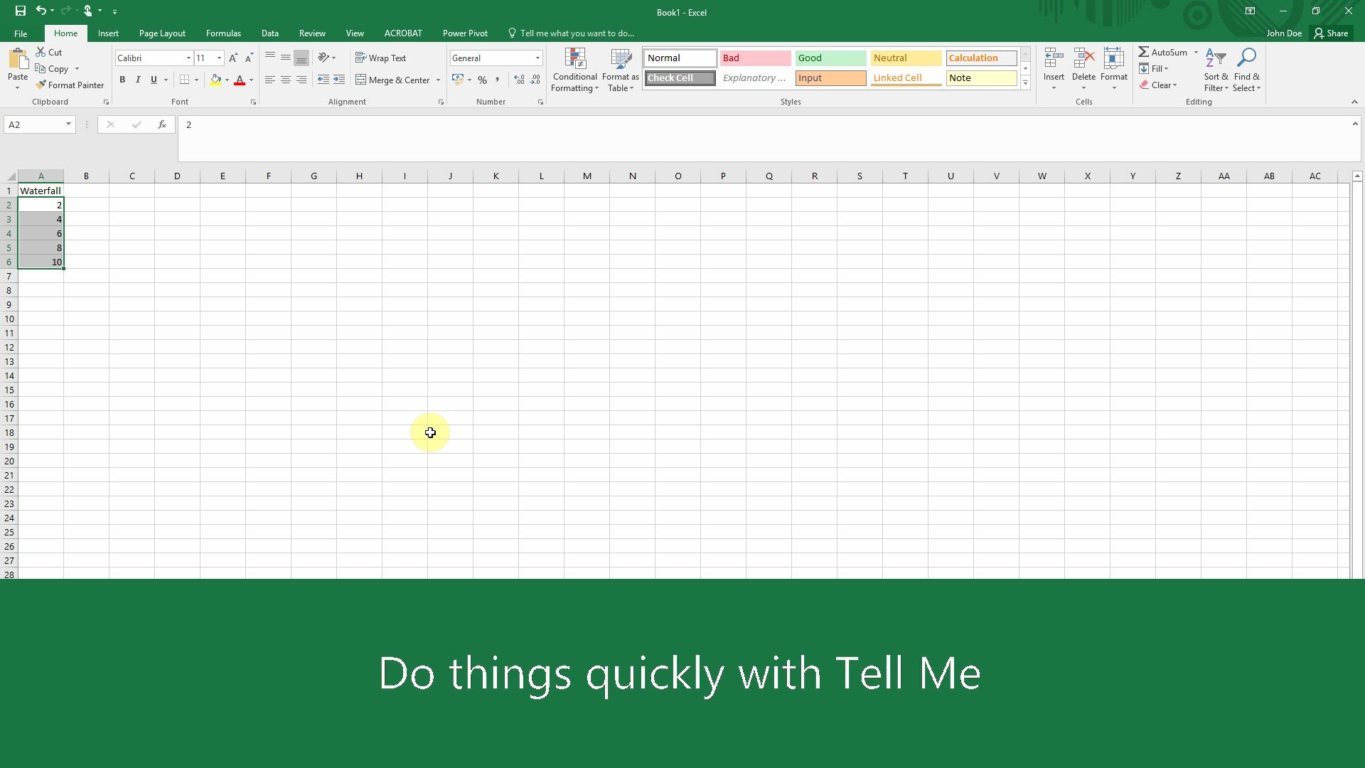 Parts Of Microsoft Excel 2016 And Its Function
