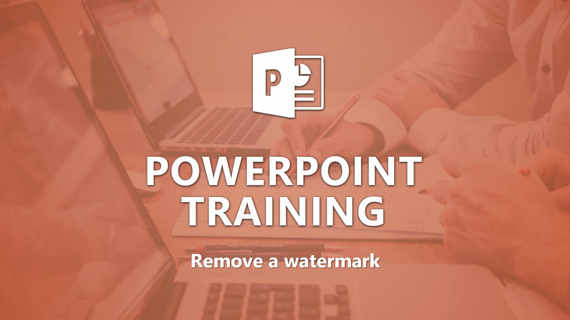 PowerPoint - Remove a watermark - DiLeaP 365